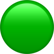 Émoji 🟢 Disque Vert sur Apple iOS 17.4.