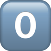 Emoji 0️⃣ Tasto: 0 su Apple iOS 17.4.