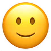 🙂 Emoji Cara Sonriendo Ligeramente en Apple iOS 17.4.