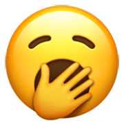 Emoji 🥱 Faccina Che Sbadiglia su Apple iOS 17.4.