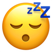 😴 Emoji Rosto Dormindo na Apple iOS 17.4.