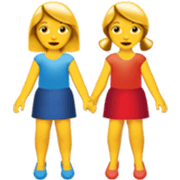 Émoji 👭 Deux Femmes Se Tenant La Main sur Apple iOS 17.4.