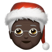 🧑🏿‍🎄 Emoji Noel: Pele Escura na Apple iOS 17.4.