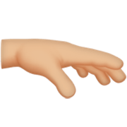 🫳🏼 Emoji Handfläche Nach Unten: mittelhelle Hautfarbe Apple iOS 17.4.
