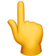 Emoji 👆 Indice Alzato su Apple iOS 17.4.