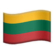 🇱🇹 Emoji Bandera: Lituania en Apple iOS 17.4.