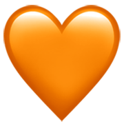 Emoji 🧡 Cuore Arancione su Apple iOS 17.4.
