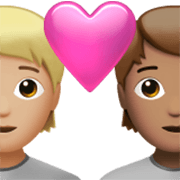 🧑🏼‍❤️‍🧑🏽 Emoji Casal Apaixonado: Pessoa, Pessoa, Pele Morena Clara, Pele Morena na Apple iOS 17.4.