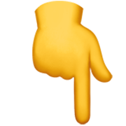 👇 Emoji Dorso Da Mão Com Dedo Indicador Apontando Para Baixo na Apple iOS 17.4.