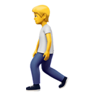 🚶 Emoji Persona Caminando en Apple iOS 17.4.