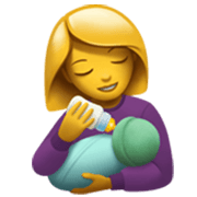 Émoji 👩‍🍼 Femme Allaitant Un Bébé sur Apple iOS 17.4.