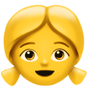 👧 Emoji Niña en Apple iOS 17.4.