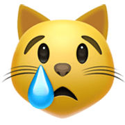 😿 Emoji Gato Llorando en Apple iOS 17.4.