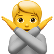 🙅 Emoji Persona Haciendo El Gesto De «no» en Apple iOS 17.4.