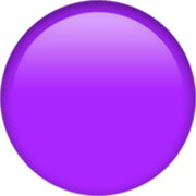 Émoji 🟣 Disque Violet sur Apple iOS 17.4.