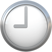 Emoji 🕘 Ore Nove su Apple iOS 17.4.