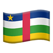 🇨🇫 Emoji Bandeira: República Centro-Africana na Apple iOS 17.4.