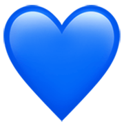 Coração Azul Apple iOS 17.4.