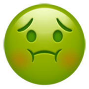 Emoji 🤢 Faccina Nauseata su Apple iOS 17.4.
