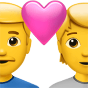 👨‍❤️‍🧑 Emoji Pareja Enamorada: Hombre, Persona en Apple iOS 17.4.