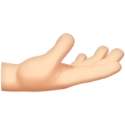 🫴🏻 Emoji Handfläche Nach Oben: helle Hautfarbe Apple iOS 17.4.