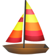 Emoji ⛵ Barca A Vela su Apple iOS 17.4.