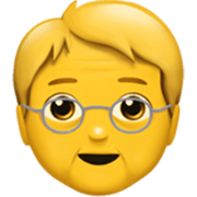 🧓 Emoji Persona Adulta Madura en Apple iOS 17.4.