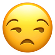 😒 Emoji Rosto Aborrecido na Apple iOS 17.4.