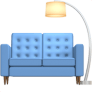 Sofa und Lampe Apple iOS 17.4.