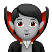 Émoji 🧛🏼 Vampire : Peau Moyennement Claire sur Apple iOS 17.4.