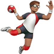 Handballspieler: mittlere Hautfarbe Apple iOS 17.4.