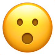 😮 Emoji Rosto Com Boca Aberta na Apple iOS 17.4.