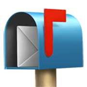 📬 Emoji offener Briefkasten mit Post Apple iOS 17.4.