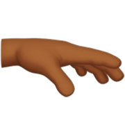 🫳🏾 Emoji Handfläche Nach Unten: mitteldunkle Hautfarbe Apple iOS 17.4.