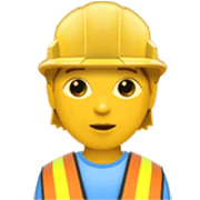👷 Emoji Trabalhador De Construção Civil na Apple iOS 17.4.