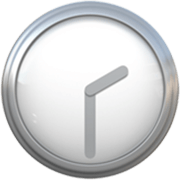 Emoji 🕝 Ore Due E Mezza su Apple iOS 17.4.