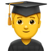 👨‍🎓 Emoji Estudiante Hombre en Apple iOS 17.4.