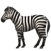 🦓 Emoji Zebra na Apple iOS 17.4.