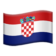 🇭🇷 Emoji Bandera: Croacia en Apple iOS 17.4.