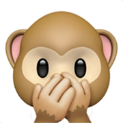 🙊 Emoji Mono Con La Boca Tapada en Apple iOS 17.4.