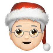 🧑🏻‍🎄 Emoji Weihnachtsperson: helle Hautfarbe Apple iOS 17.4.