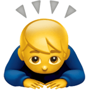 Emoji 🙇‍♂️ Uomo Che Fa Inchino Profondo su Apple iOS 17.4.