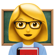 Emoji 👩‍🏫 Professoressa su Apple iOS 17.4.