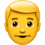 👨 Emoji Hombre en Apple iOS 17.4.