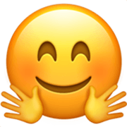 Emoji 🤗 Faccina Che Abbraccia su Apple iOS 17.4.