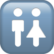 Émoji 🚻 Panneau Toilettes sur Apple iOS 17.4.