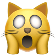 Emoji 🙀 Gatto Esterrefatto su Apple iOS 17.4.
