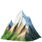 Émoji 🏔️ Montagne Enneigée sur Apple iOS 17.4.