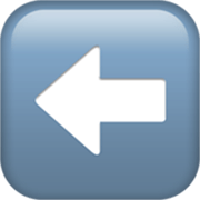 Emoji ⬅️ Freccia Rivolta A Sinistra su Apple iOS 17.4.