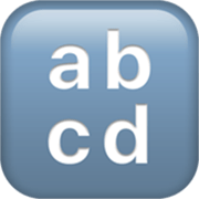Emoji 🔡 Pulsante Con Lettere Latine Minuscole su Apple iOS 17.4.
